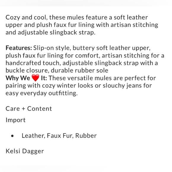 ▪️NIB Kelsi Dagger Brooklyn Freddie Black Shearling Slingback Clogs - Picture 6 of 13